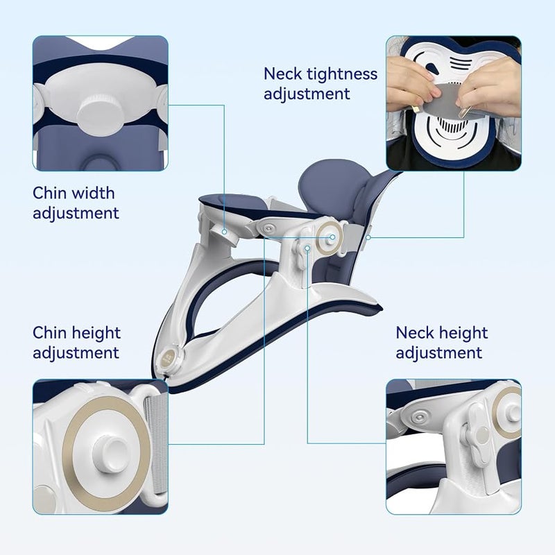 BANGCHEN Neck Stretcher Cervical Traction Device Neck Support Braces Lightweight Adjustable for Neck Pain Relief Decompression and Revive Cervical Spine Easy to Use for Home Office Travel Ergonomic Design - Image 5
