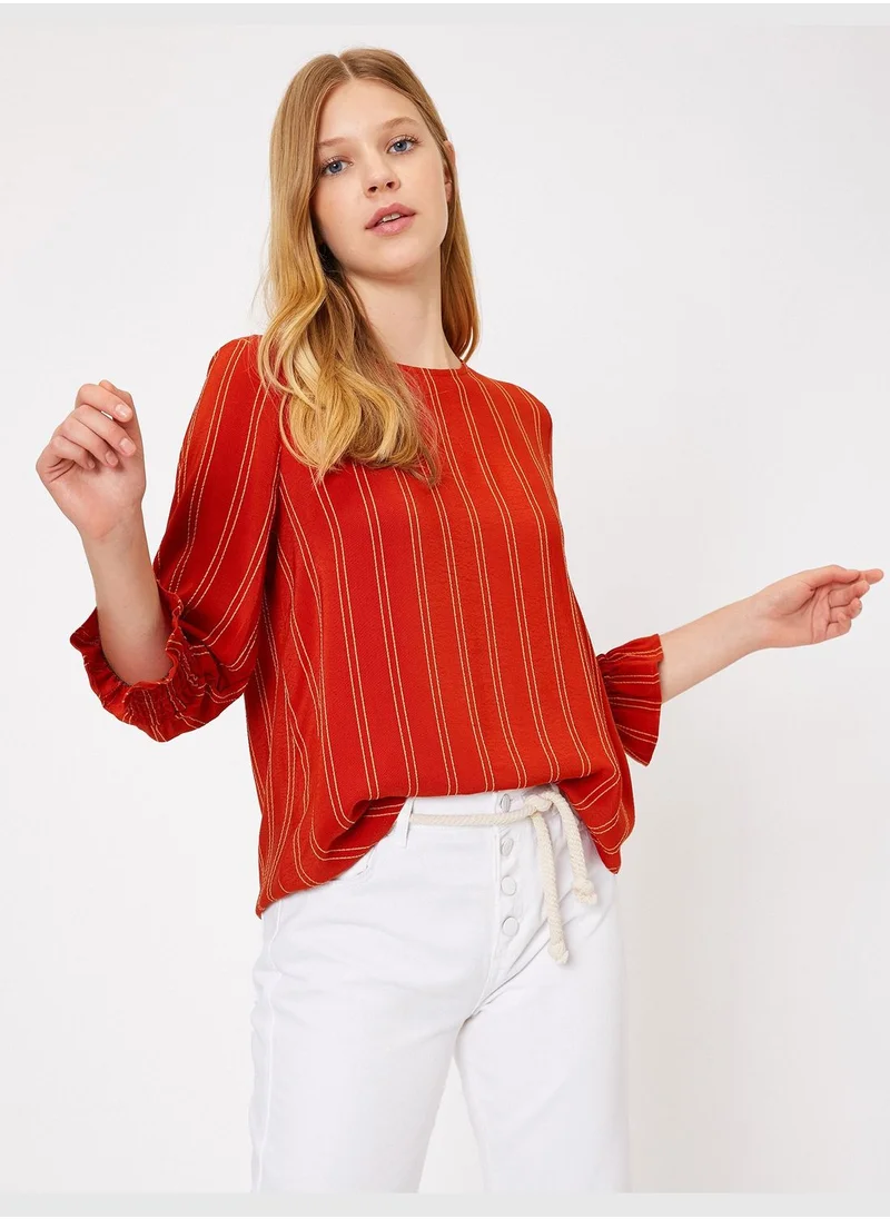 كوتون Striped Blouse