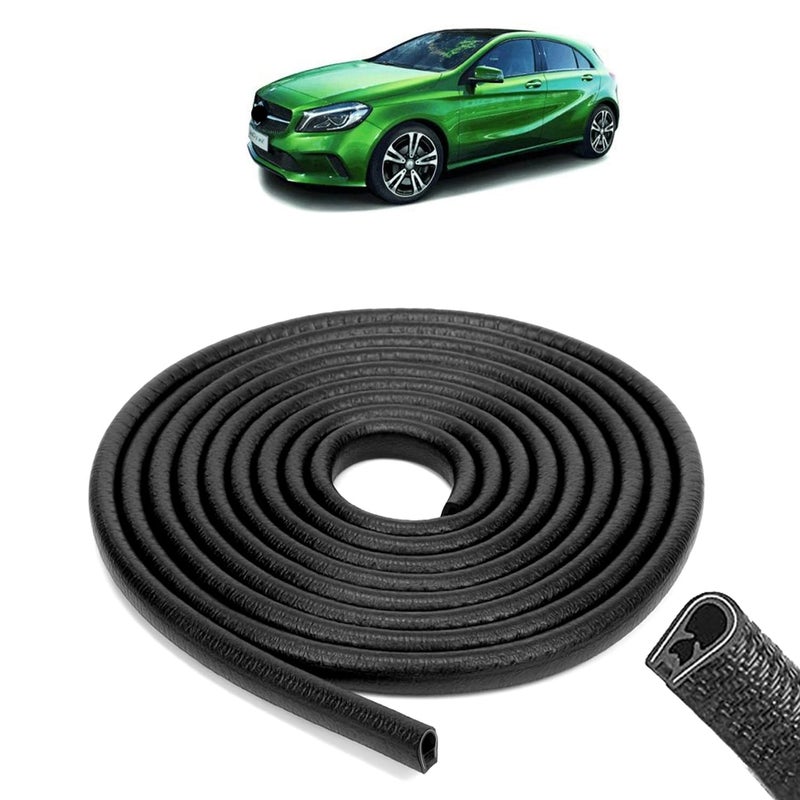 AOSIS - A-Class Car Door Edge Protector U-Shaped Rubber, Built-in Steel, 5 Meter - Image 1