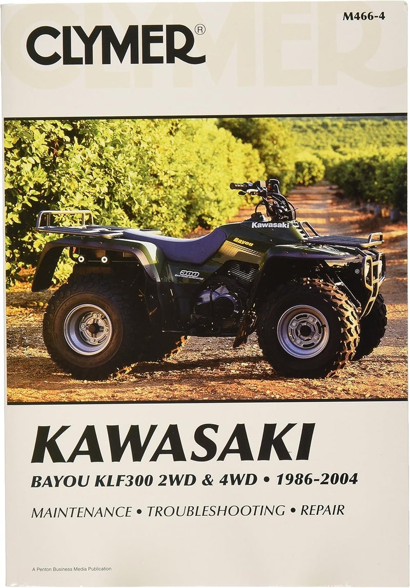 Clymer Kawasaki Bayou KLF300 2WD & 4WD Repair Manual (1986-2004) - Image 1