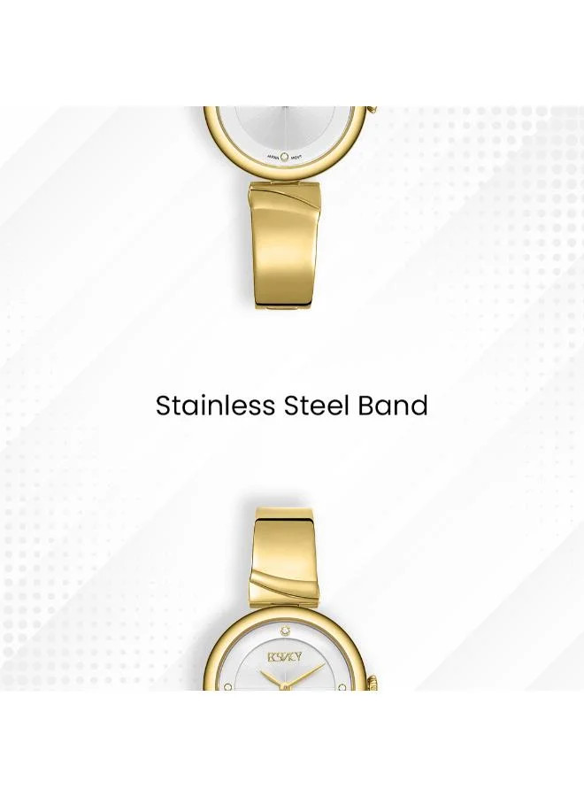 Ecstacy  Women's Stainless Steel Analog Watch E25508-GBGW - 30mm mm for Women | Best Price UAE