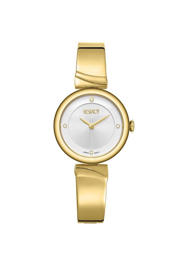 ECSTACY Women's Stainless Steel Analog Watch E25508-GBGW - 30mm mm - Image 1