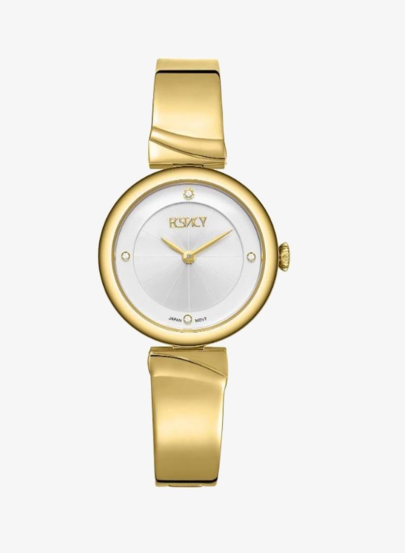ECSTACY Women's Stainless Steel Analog Watch E25508-GBGW - 30mm mm - Image 1