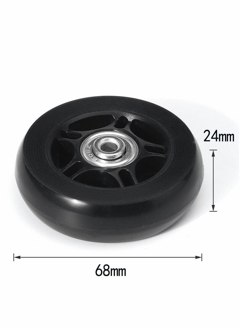 SYOSI - Luggage Swivel Wheel Replacement, Mute Wheel with Axles Screws Repair Tool, DIY Durable Plastic 360° Replacement Wheels with Screw, for Ordinary Luggage Box - Image 1