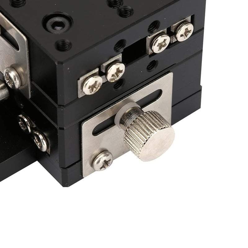 Jectse 40x40mm Aluminum Alloy Manual XY Linear Stage,Micrometer Manual Slide Table,Used for Capacitive,for Precision Inspection,Mechanical Positioning,Optical Waveguide Alignment - Image 2