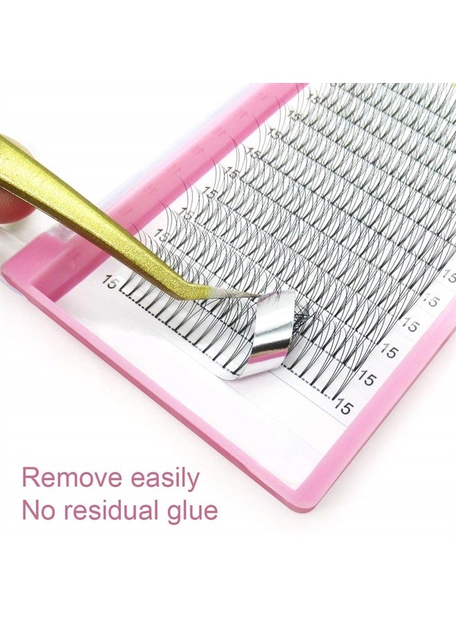 PRO LASHBEAUTY تمديدات رموش صناعية مسبقة الصنع 3D-D-0.07-13 ساق قصيرة تمديدات رموش حجم مسبقة الصنع 3D 5D 7D تمديدات رموش حجم 9 إلى 20 مم مراوح رموش مسبقة الصنع C D تجعيد .07 .10(3D-D-0.07,13مم) - Image 4