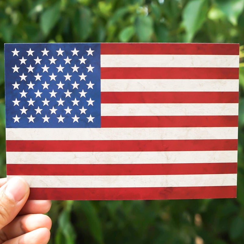 RXBC2011 Store Patriotic American postcard United States of America flag vintage postcards 4x6 Inch Pack of 50 - Image 5