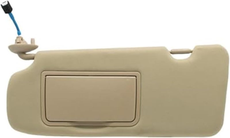 DEMULAX Beige Left Side Sun Visor with Makeup Mirror