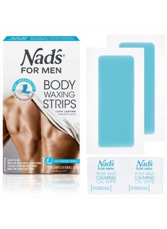 Body Wax Strips - Wax Hair Removal For Men - At Home Waxing Kit With 20 Waxing Strips + 2 Calming Oil Wipes - pzsku/ZD2F49F2B69127DCB8380Z/45/_/1680982200/6b23da62-bf71-4943-ba42-34d4e3aa5439