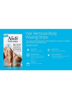 Body Wax Strips - Wax Hair Removal For Men - At Home Waxing Kit With 20 Waxing Strips + 2 Calming Oil Wipes - pzsku/ZD2F49F2B69127DCB8380Z/45/_/1680982201/829904a7-4615-48b8-9ed0-08412a15434a