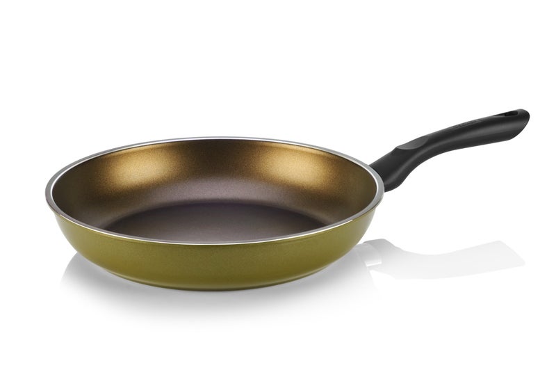 TECHEF - Color Pan 12" Frying Pan, Coated with New Safe Teflon Select - Color Collection/Non-Stick Coating (PFOA Free) (Spicy Olive) - Image 2