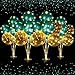 Junkin 4 Set Table Balloon Stand Kit with Lights Balloons Holders Centerpieces for Table Light up Tabletop Centerpieces for Wedding Birthday Bridal Shower Baby Shower GraduationGreen Gold - Image 2