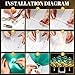 Junkin 4 Set Table Balloon Stand Kit with Lights Balloons Holders Centerpieces for Table Light up Tabletop Centerpieces for Wedding Birthday Bridal Shower Baby Shower GraduationGreen Gold - Image 4
