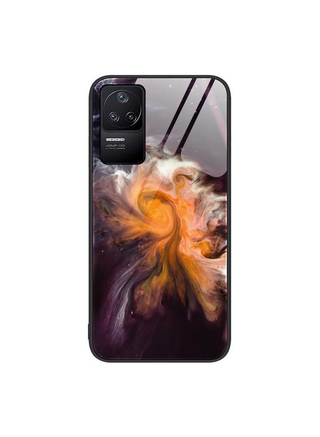 The Bros Case For Xiaomi Redmi K40s Marble Pattern Glass Protective Phone Case