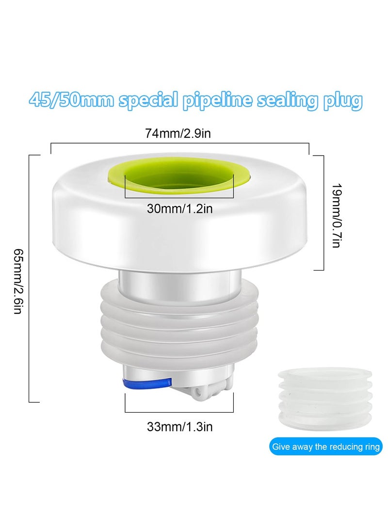 Excefore Sewer Hose Sealing Plug, Drain Pipe Seal Deodorant, Suitable for Bathroom Laundry Washing Machine Kitchen Cleaning Tools - Image 2
