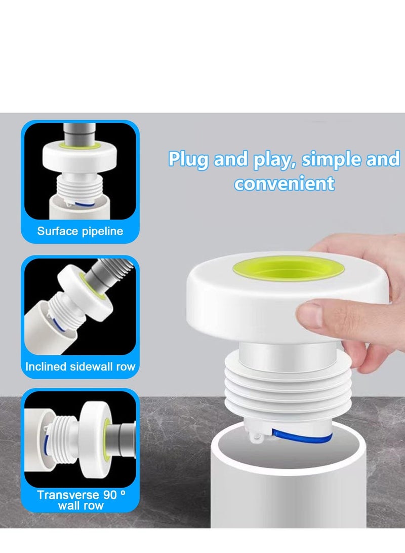 Excefore Sewer Hose Sealing Plug, Drain Pipe Seal Deodorant, Suitable for Bathroom Laundry Washing Machine Kitchen Cleaning Tools - Image 5