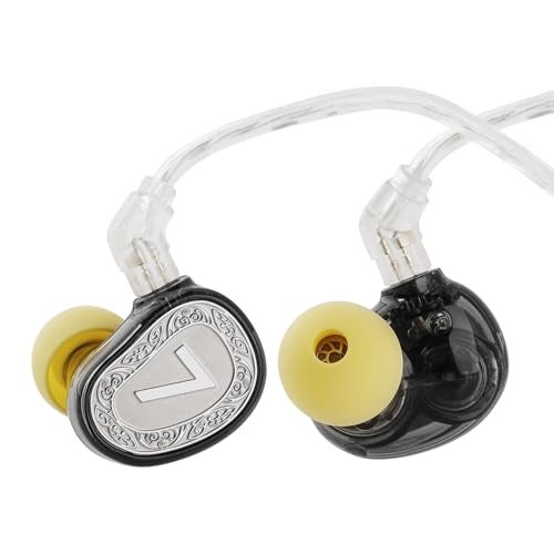 Linsoul 7Hz Elua Ultra in Ear Monitor, Dual Dynamic Driver Earphone, HiFi Wired IEM Earbuds with High-Purity Oxygen-Free Copper Cable for Musicians Audiophiles (Silver) - Image 1