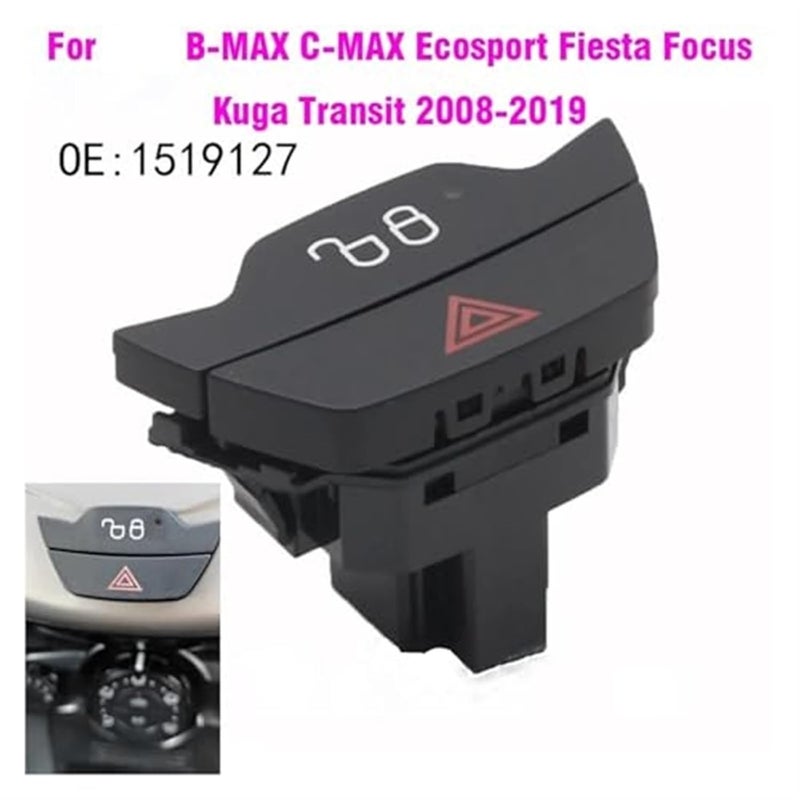 Wivplex Hazard Warning Light Button for Ford Vehicles - Image 2