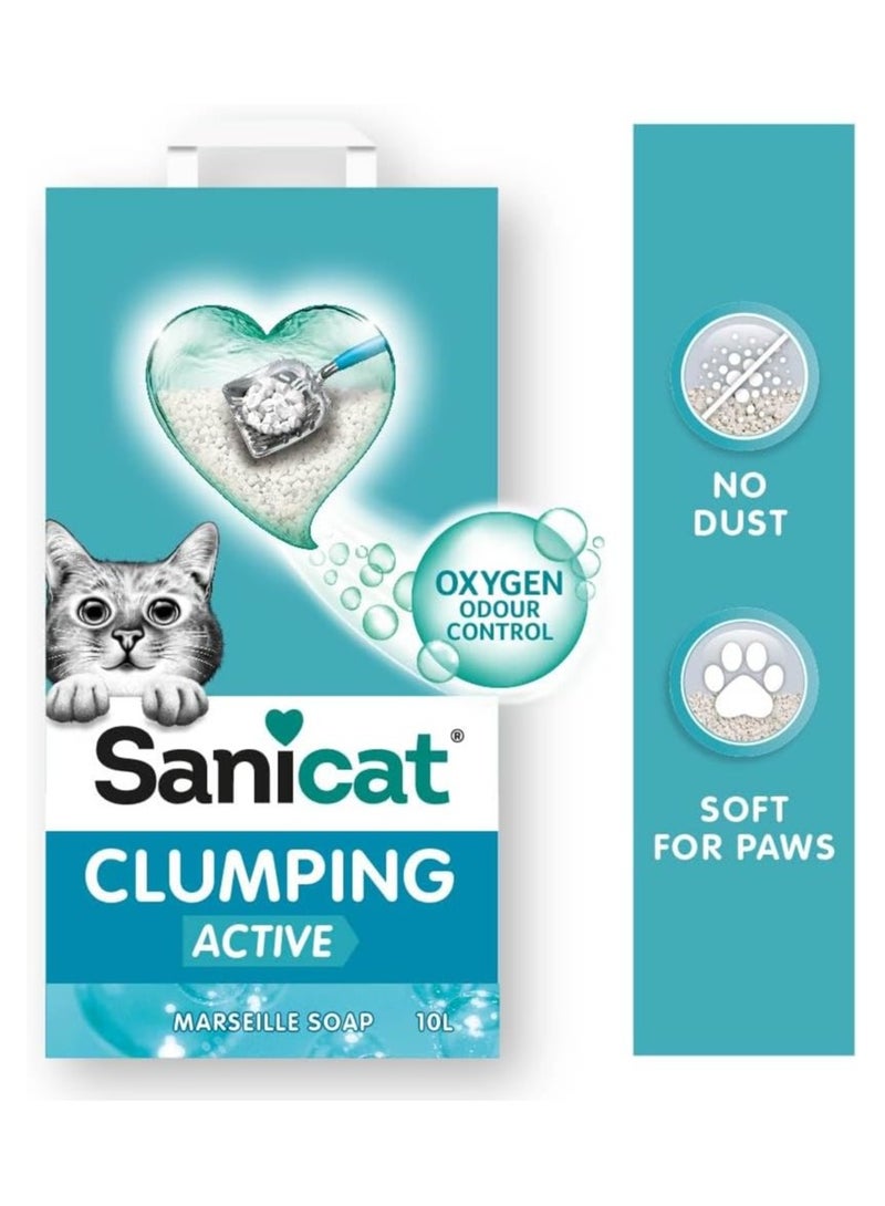 SANICAT CLUMPING WHITE ACTIVE 10 L - Image 2