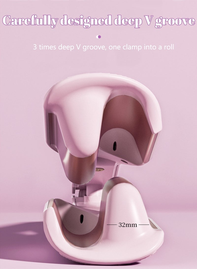 أداة تجعيد الشعر بشكل البيضة بتموجات واسعة، مزودة بتقنية الأيونات و11 مستوى حرارة، تسخين سريع خلال 30 ثانية، مزدوجة الأنابيب مقاس 32 مم لتموجات كبيرة تدوم طويلاً – وردي - Image 2