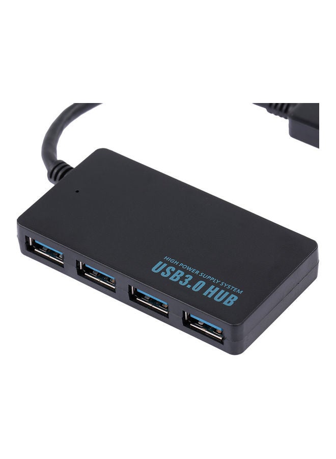 NIBEMINENT USB3.0 High Speed 4 Ports Hub 7.5x4x1cm Black - Image 5