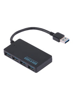نيبمينينت موزع ب4 منافذ USB3.0 عالي السرعة 7.5x4x1سم أسود  - Image 1
