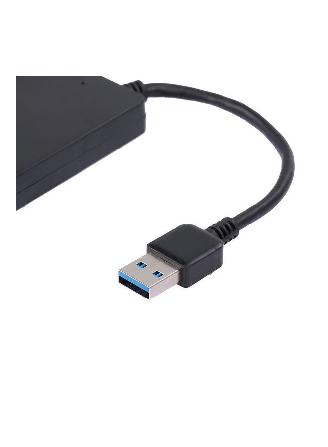 NIBEMINENT USB3.0 High Speed 4 Ports Hub 7.5x4x1cm Black - Image 2