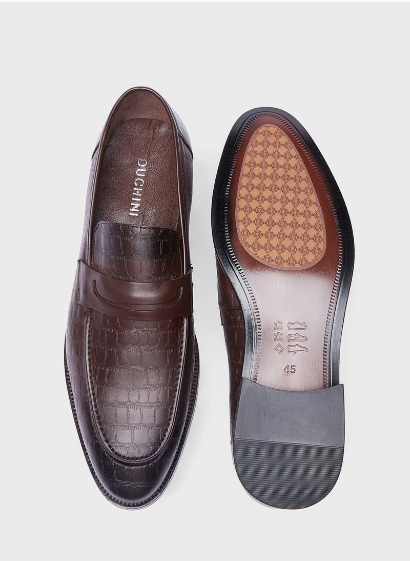 DUCHINI - Casual Slip On Loafers - Image 1