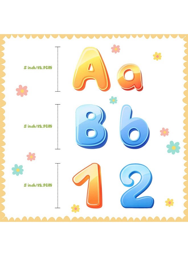 Tenare 134 Pcs Bulletin Board Letters 5 Inch Cutout Letters For Bulletin Boards Alphabet Bulletin Board For Home Decor(Fresh Style) - Image 2