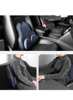 Generic Lumbar Support Pillow, Car Lower Back Support Cushion with Memory Foam, Portable Comfortable Adjustable Backrest for Lower Back Pain Relief for Car, Office Chair, Home, Travel, Camping, Pink  - Image 4