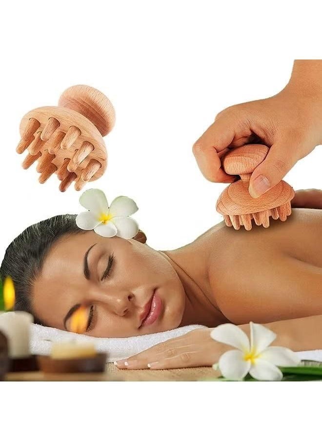 XiuWoo 3 Pieces Wood body Massage Tools, Wood Therapy Massage Tools, Wood Massager Roller Tool for Soft Tissue Therapy/Lymphatic Drainage/Muscle Pain Relief  - Image 2