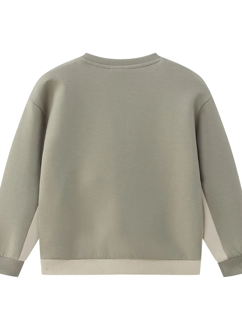 GIORDANO Kid's Interlock Crew Neck Printed Comfort Sweatshirt