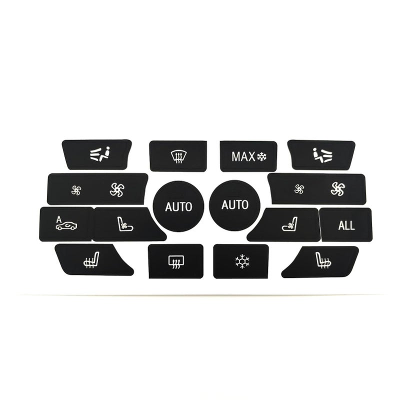 AtticZone AC Button Stickers Dash Panel Control Repair Decals Compatible with BMW 7 Series 20092014 6 Series 20112019 - Image 3