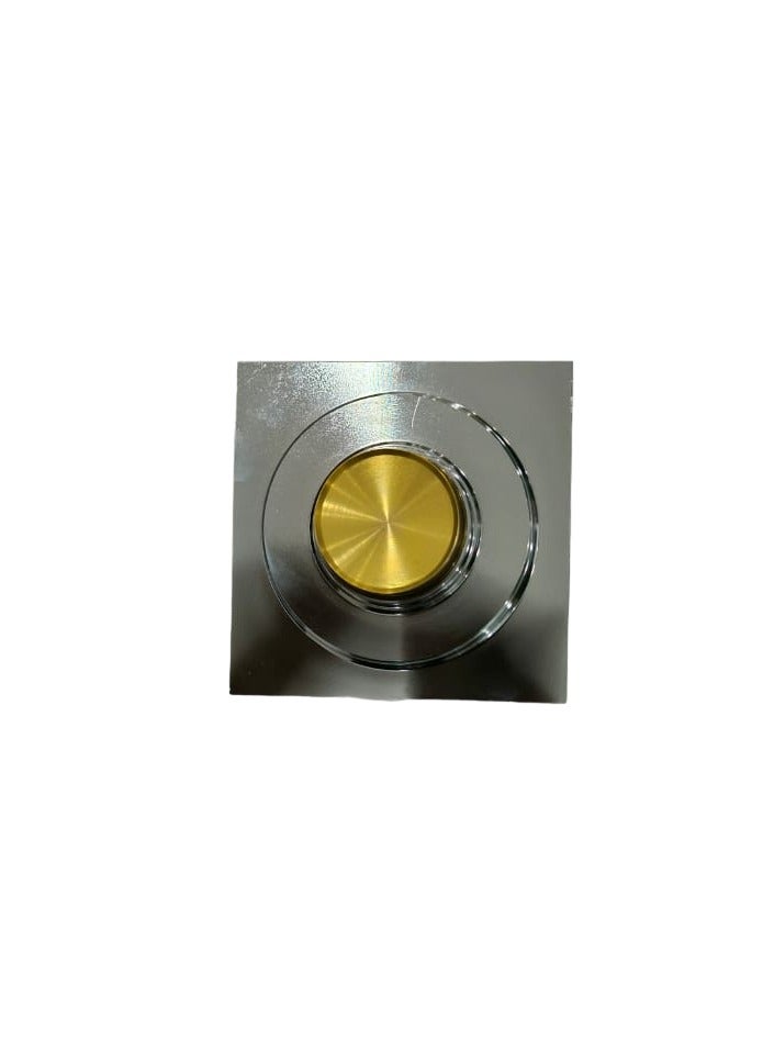 D&N Square Commercial Concealed Tile Insert Floor Drain | Brass Chrome Finish - Image 4