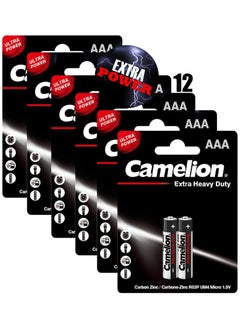 Camelion AAA Extra Heavy Duty Battery 2er Pack 12 Packs