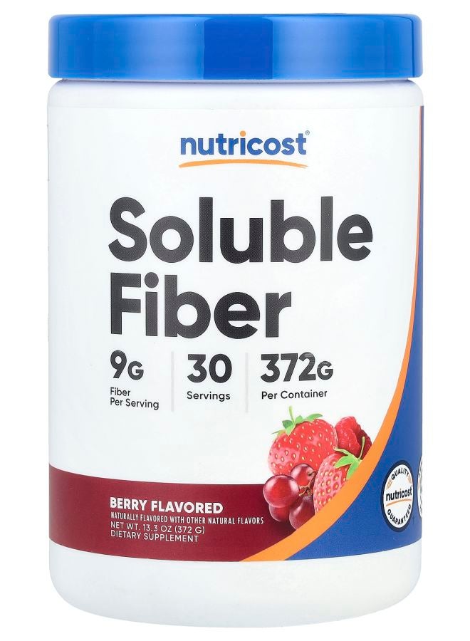 Nutricost Soluble Fiber Berry 13.3 oz (372 g) - Image 1