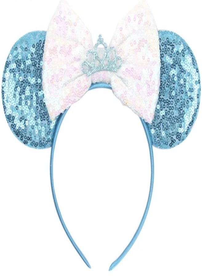 CLGIFT Princess Minnie Ears,Pick your color, Flower Minnie Ears, Floral minnie ears, Purple Sparkle Mouse Ears (Cind)