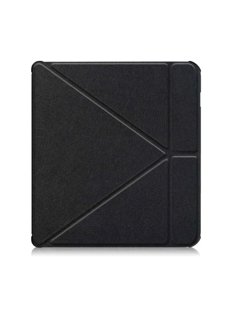 general Stand Sleeve Compatible Kobo Libra H2O 7’ EReader eBook Pocket Pouch Premium Leather Multi-Angle Origami Model N873 Case Sleeve - Image 1