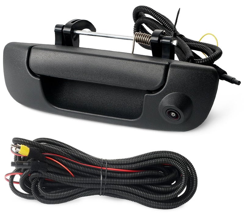 BELKEBIR Tailgate Handle Backup Camera Compatible with 2002-2009 Dodge Ram 1500 2500 3500 Tailgate Latch Door Handle Rear View Reverse Camera IP68 Waterproof Safety Night Vision Replaces# 55276237AA - Image 1