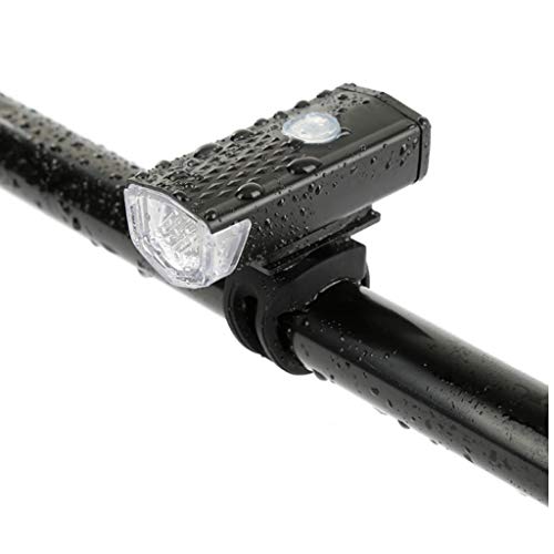 RESHNE 300LM Rechargeable USB LED Bicycle Bike Flashlight LAMP MTB Front Bicycle Cycling Light Headlight (Black) - Image 1