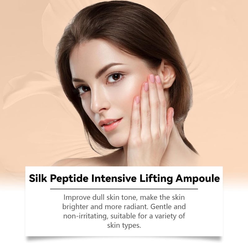 Tenmokus Deep Collagen Silk Peptide Intensive Ampoule Serum - Copper Peptides for Wrinkle Firming, Hydrating &  Pore-Refining - Image 2