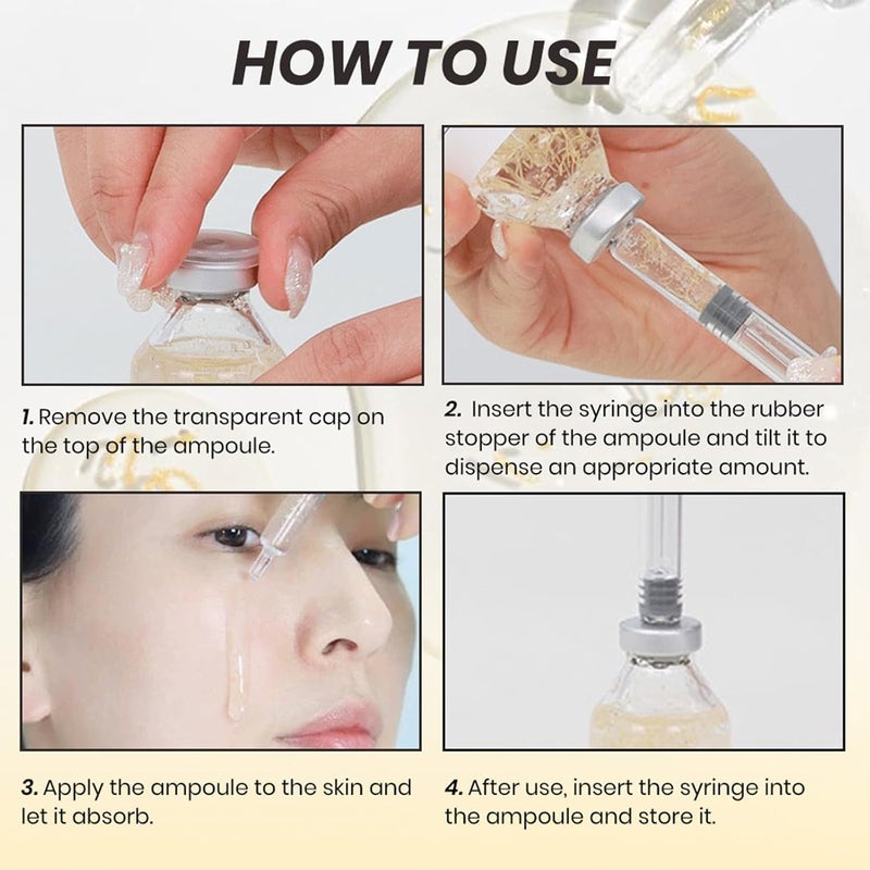 Tenmokus Deep Collagen Silk Peptide Intensive Ampoule Serum - Copper Peptides for Wrinkle Firming, Hydrating &  Pore-Refining - Image 4