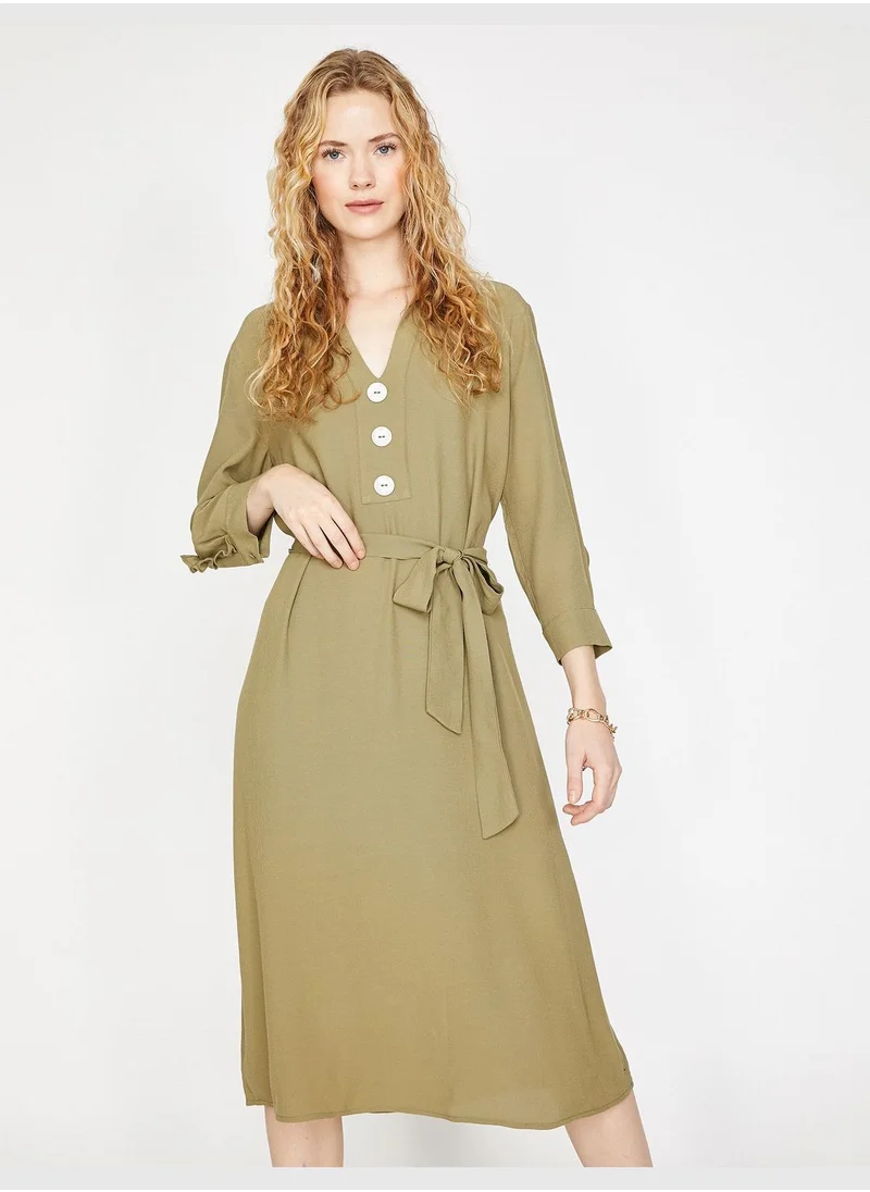 KOTON Button Detailed Dress