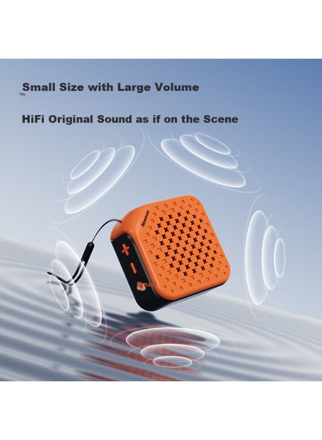 Newmine Portable Bluetooth Speaker Mini Speaker Sound Speaker Car Speaker Cash Collection Voice Broadcast Prompter Tws Version Gray Green - Image 2