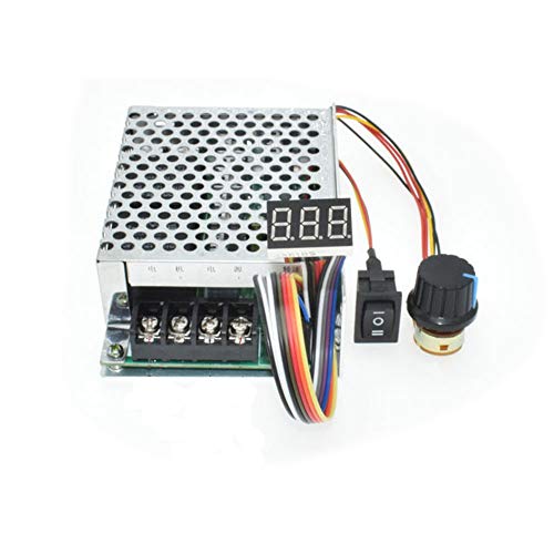 tatoko DC Motor Speed Controller 10V-55V 12V 24V 36V 40A Stepless DC Motor Speed Controller with Forward-Brake-Reverse Switch,Ajustable Potentiometer &Digital Display - Image 1