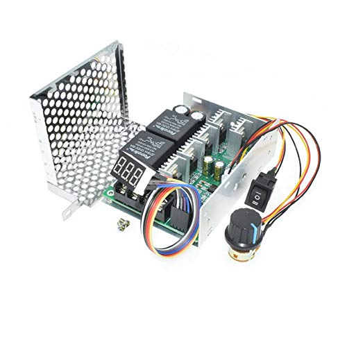 tatoko DC Motor Speed Controller 10V-55V 12V 24V 36V 40A Stepless DC Motor Speed Controller with Forward-Brake-Reverse Switch,Ajustable Potentiometer &Digital Display - Image 4