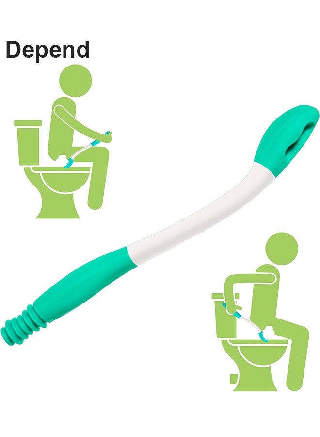 مساعدات المرحاض لا حاجة للانحناء النساء وكبار السن وذوي الاحتياجات الخاصة المسح بعد استخدام المرحاض - Image 1