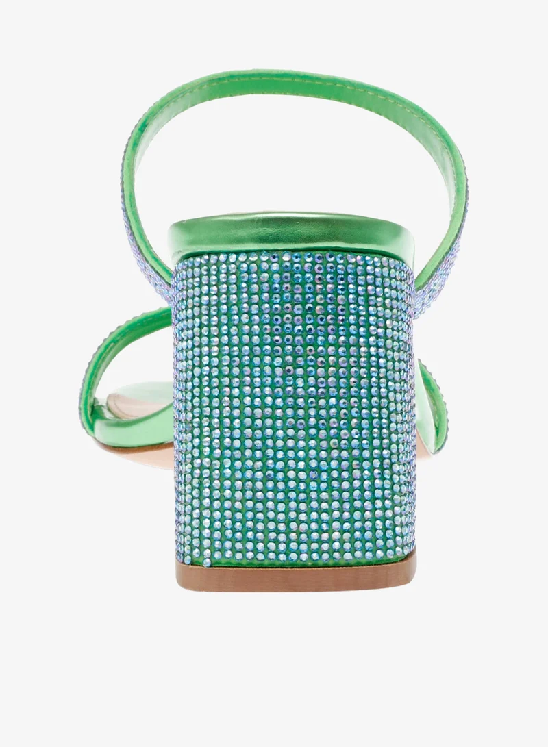 STEVE MADDEN  Steve madden ziya-r green/blue iridescent women's sandals for Women | Best Price UAE