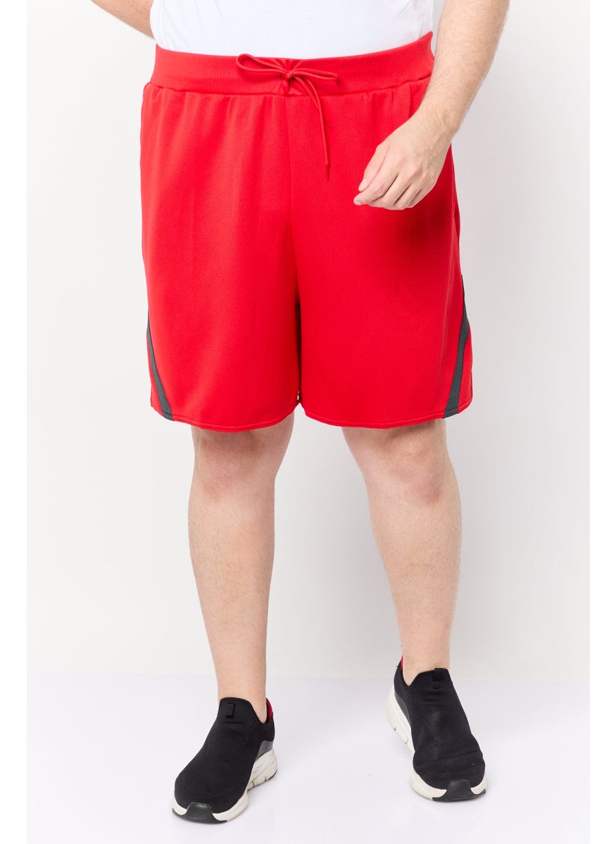 adidas Originals Men Sportswear Fit 7 Inseam Outdoor Shorts, Red  - Image 1