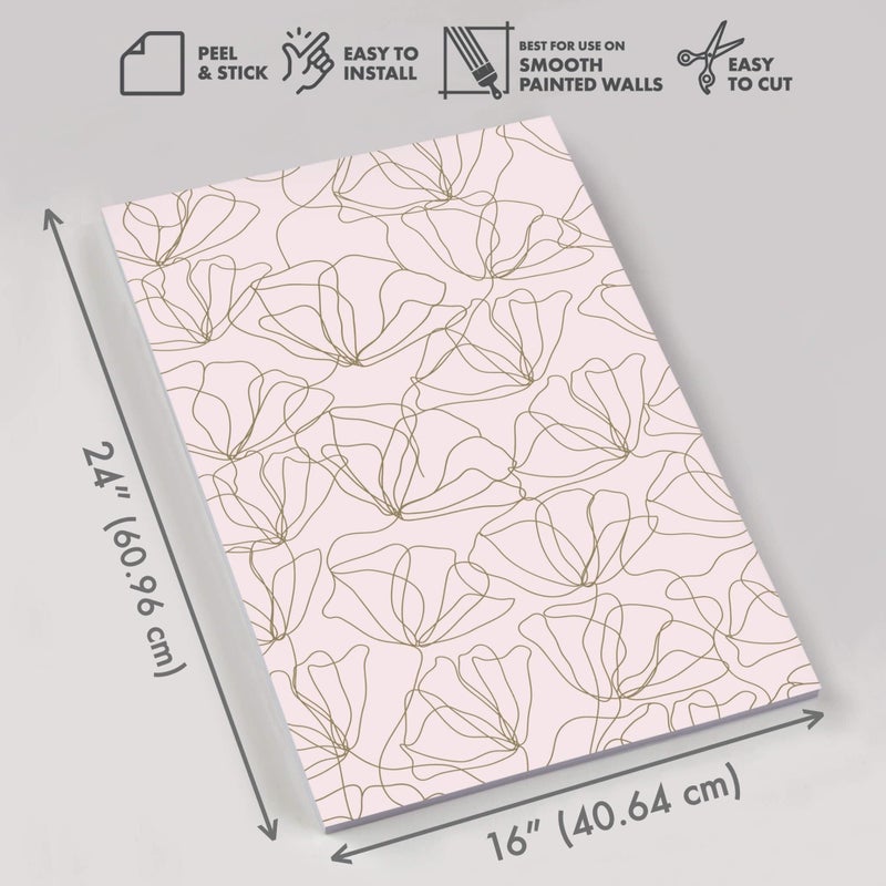 Main Street Peel and Stick Wallpaper Panels Vinyl Contact Paper 16 x24 205 8Pk of Removable Stick On Wall Paper Panels in Modern Prints for Kitchen Living Room Drwan to Nature - Image 3